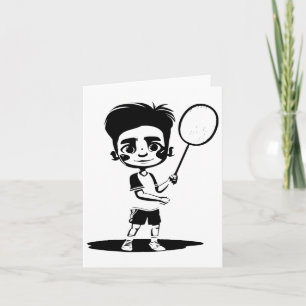 Little Badminton Boy Racket Sports Shuttle Karte