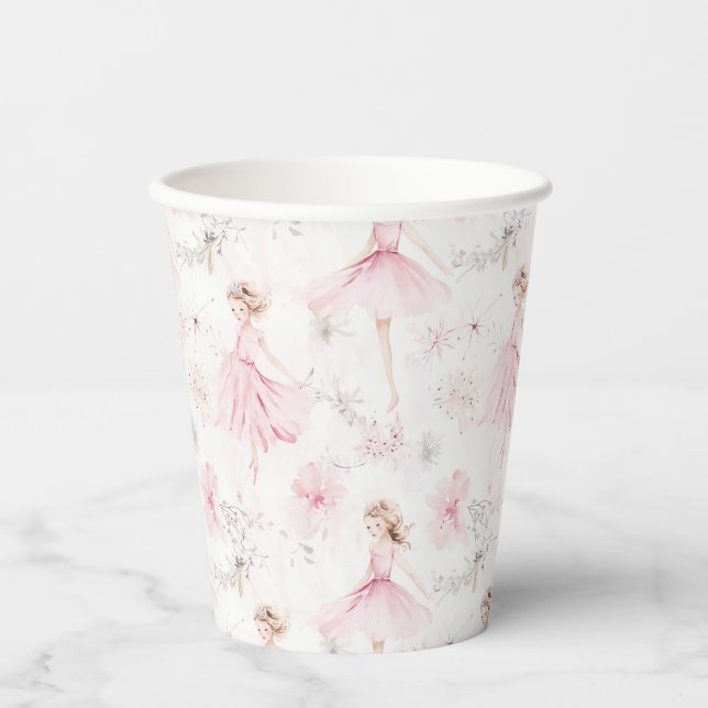 Little Ballerina #7 - Blonde Girl Pappbecher (Vorderseite)