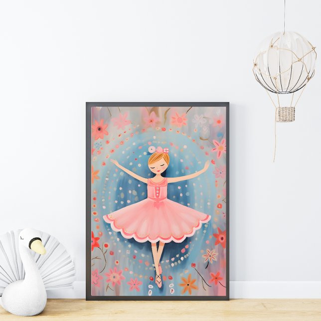 Little Ballerina Kinderzimmer Wall Art Poster (Von Creator hochgeladen)