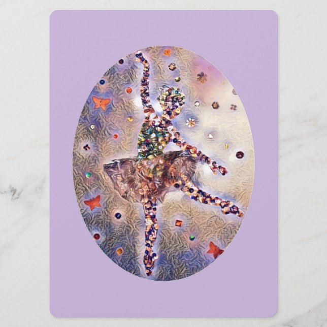 Little Ballerina Niedlich Dance Show Erwägungsgrun Programm (Vorderseite)