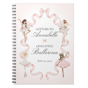 Little Ballerina schreibt an mein kleines Babybuch Notizblock