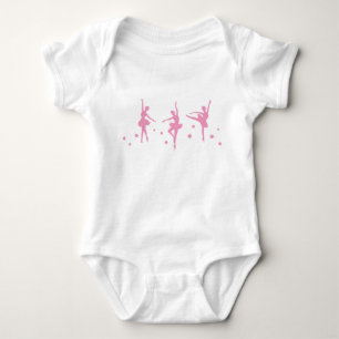 Little Ballerinas Baby Tutu Bodysuit Strampler