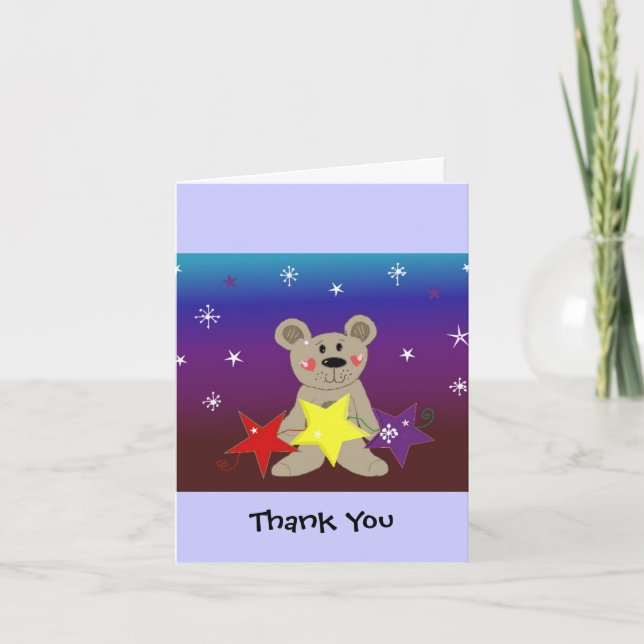 Little Bären with Stars Danke (Vorderseite)