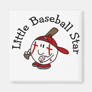 Little Baseball Star Tshirts und Geschenke Magnet