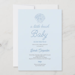 Little Beach Baby Shower Boy Einladung