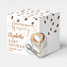 Little Bean Braut Baby Shower mit Kaffeethema