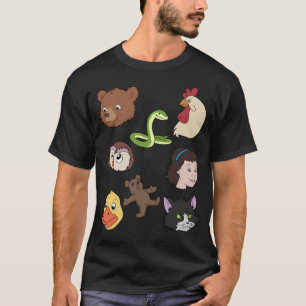 Little Bear 1995 TV-Serie Alle Charaktere T-Shirt