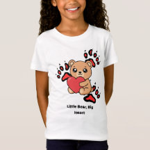 Little Bear, Big Heart – Süße Kinder Teddy Bär T-S