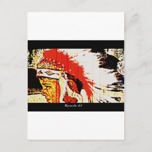 Little Bear Indian Postkarte