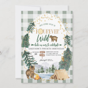Little Bear ist Fourever Wild Geburtstagseinladung Einladung