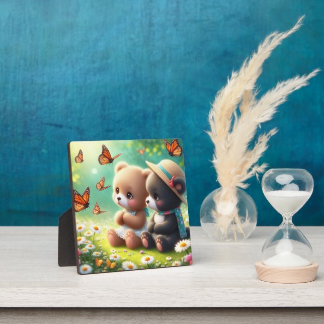 Little Bears Daisies 4 Fotoplatte (InSitu)
