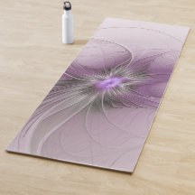 Little Beauty Modern Mauve Gray Fraktal Blume