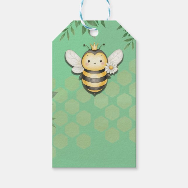 Little bee buzz Gift Favor Tag Geschenkanhänger (Vorderseite)