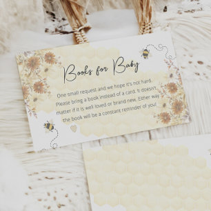Little Bee Honey Boho Wildblume Book Request Begleitkarte