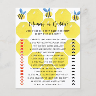 Little Bee - Mama oder Papa Baby Dusche Spiel