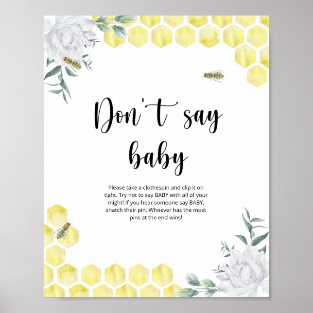 Little BEE Sag kein Baby Poster (Vorne)