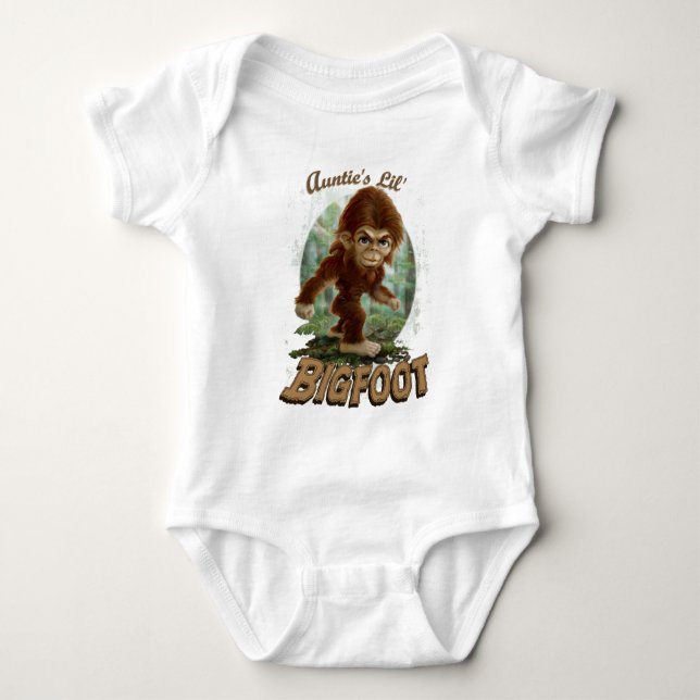 Little Bigfoot Tante Baby Strampler (Vorderseite)