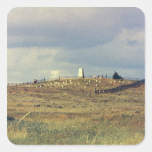 Little Bighorn Battlefield National Monument (Foto Quadratischer Aufkleber