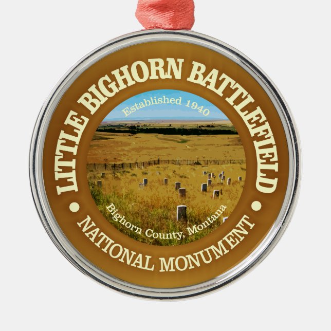 Little Bighorn Battlefield (NM) Ornament Aus Metall (Vorne)