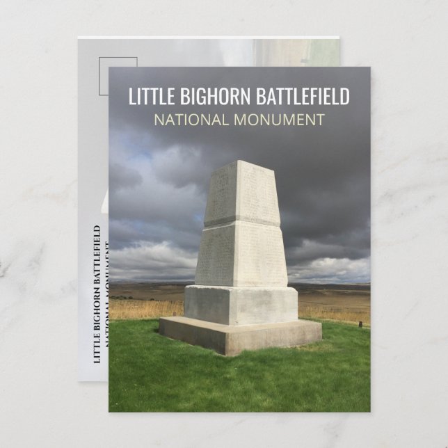 Little Bighorn Burial Monument Postkarte (Vorne/Hinten)