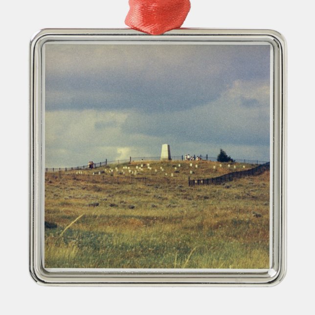 Little Bighorn-Schlachtfeld-nationales Monument Ornament Aus Metall (Vorne)