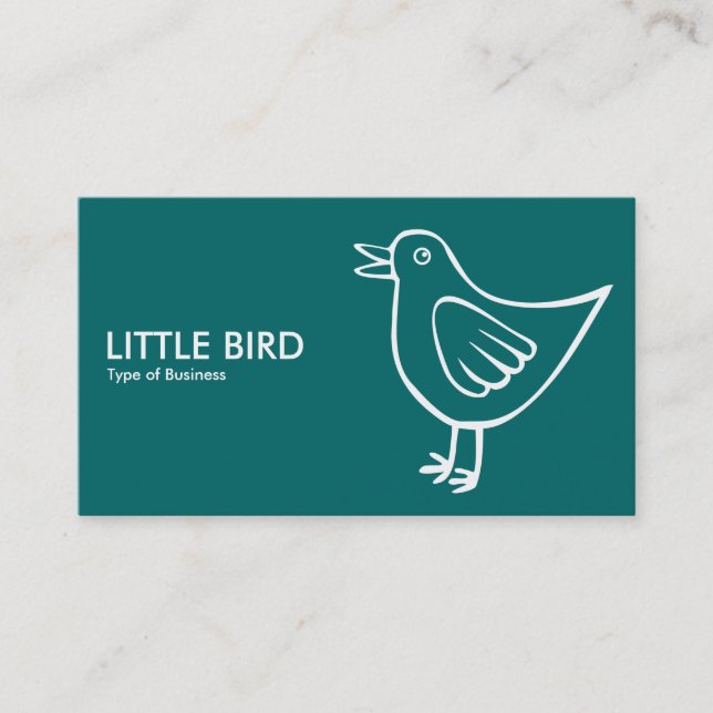 Little Bird 05 - Moss Green Visitenkarte (Vorderseite)