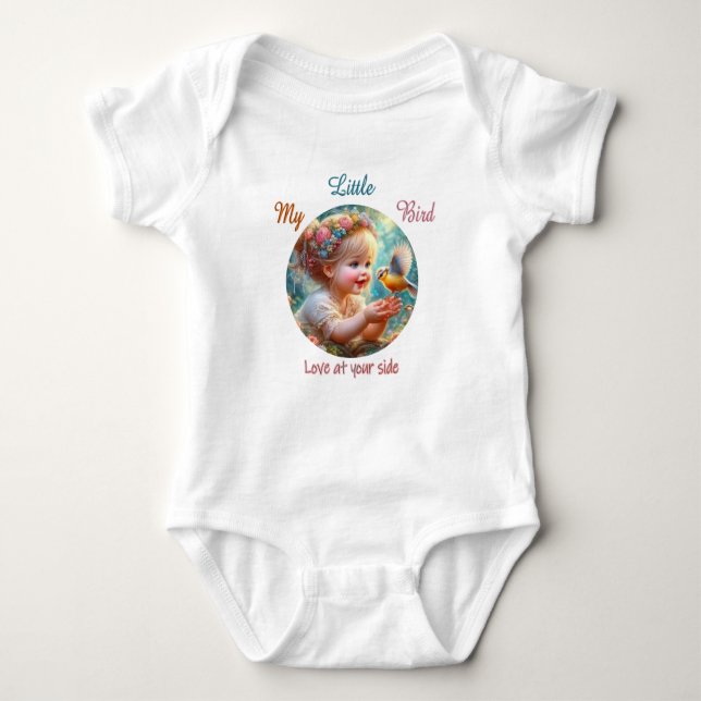 Little Bird Baby Jersey Bodysuit Baby Strampler (Vorderseite)