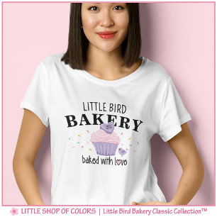 Little Bird Bakery Süßer Cupcake T-Shirt