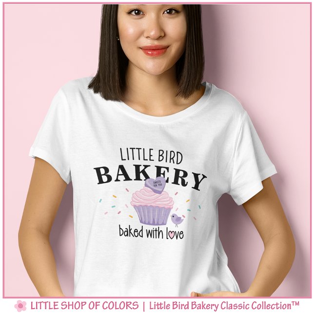 Little Bird Bakery Süßer Cupcake T-Shirt (Von Creator hochgeladen)