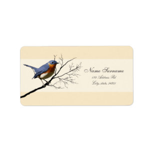 Little Bird Blue, Adressetiketten