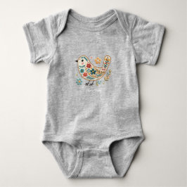 Little Bird Colorful Floral Baby Bodysuit Strampler