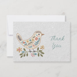 Little Bird farbenfrohe Flora Dankeschön Karte