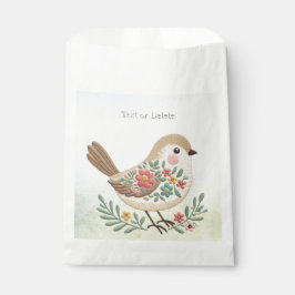 Little Bird Floral Gold Fevor Bags Geschenktütchen