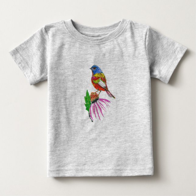 "Little Bird of many Colors" Säugling/Kids T-Shirt (Vorderseite)