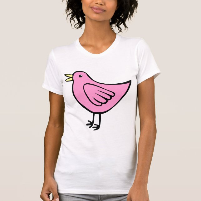 Little Bird - Rosa T-Shirt (Vorderseite)