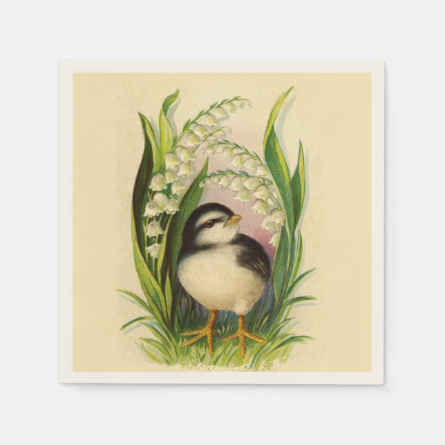 Little Bird Springtime Paper Napkins Serviette (Vorderseite)
