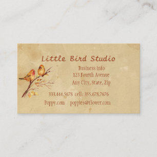 Little Bird Studio Custom Business Card Visitenkarte