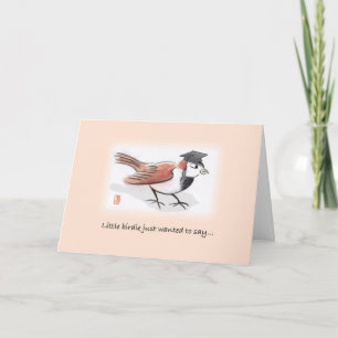 Little Birdie Abschluss Card Karte