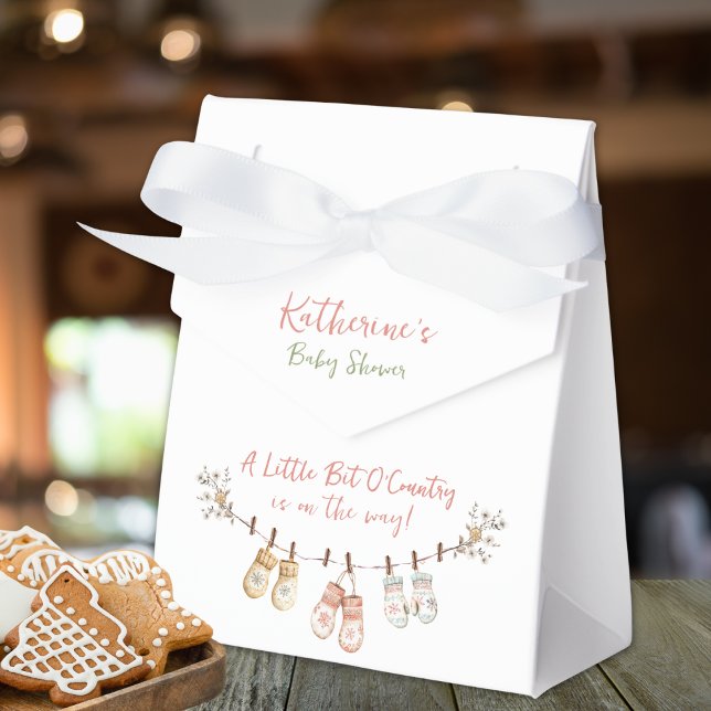 Little Bit Of Country Winter Boho Baby Girl Shower Geschenkschachtel (Von Creator hochgeladen)