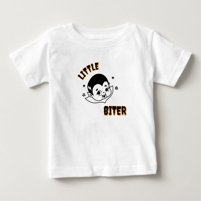 Little Biter Baby Bat Toddler Halloween T-Shirt  (Vorderseite)