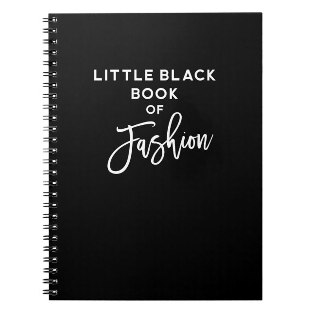 Little Black Book of Fashion Notizblock (Vorderseite)