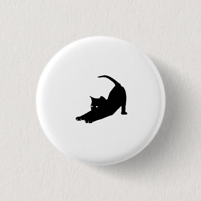 Little Black Cat Button (Vorderseite)