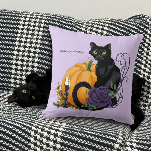 Little Black Cat Kissen