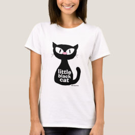Little Black Cat Niedlich Kitty T-Shirt