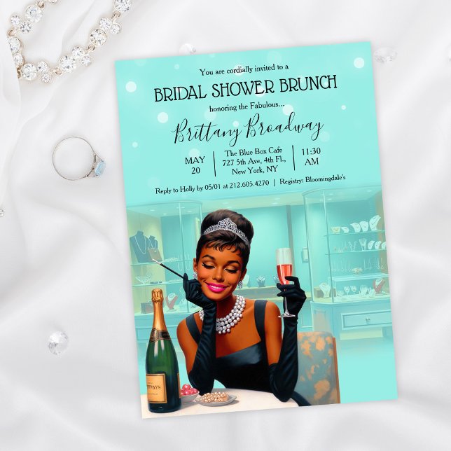 Little Black Dress Bride & Co Glam Brautparty Einladung (Von Creator hochgeladen)