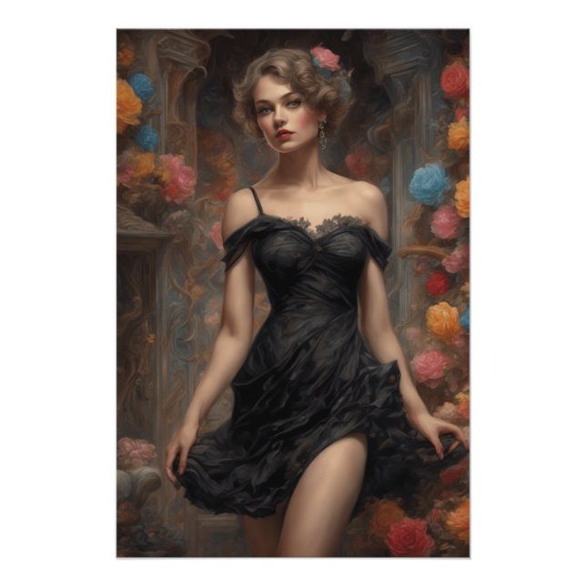 Little Black Dress Rendering - AI-Enhanced Poster (Vorderseite)