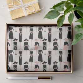 Little Black Dress Society Custom Blush Accent Seidenpapier