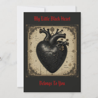 "Little Black Heart" - Postkarte