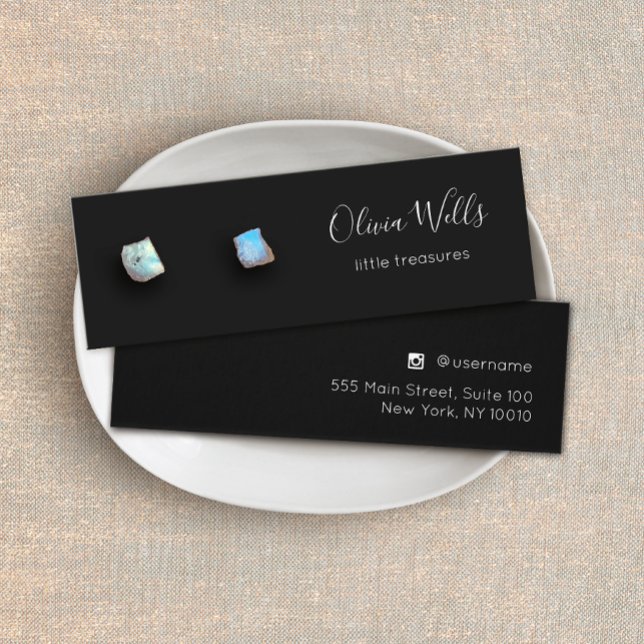 Little Black Stud Earring Juwelier Display Card (Von Creator hochgeladen)