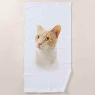 Little Blondie Cat Wondering Strandtuch